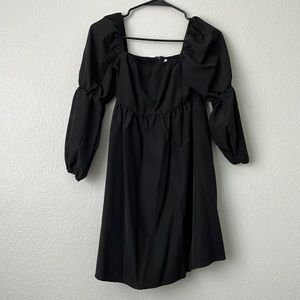 BLACK BABY DOLL DRESS